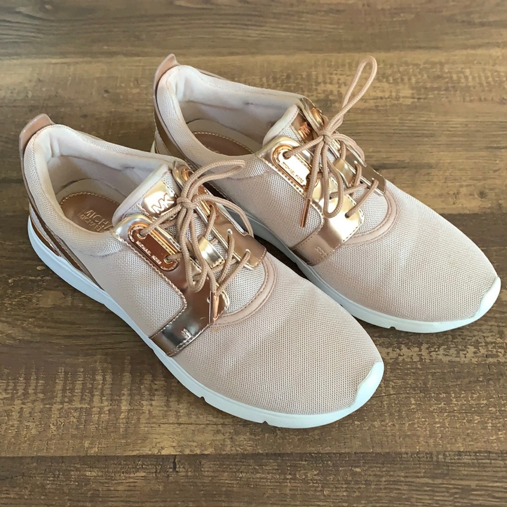 Michael Kors Rose Gold Sneakers